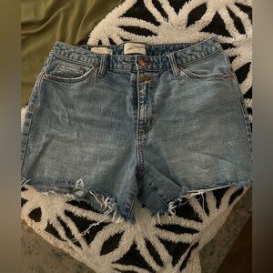 Distressed Denim Shorts